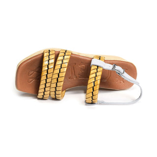 SANDALIA WOOD MOSTAZA.